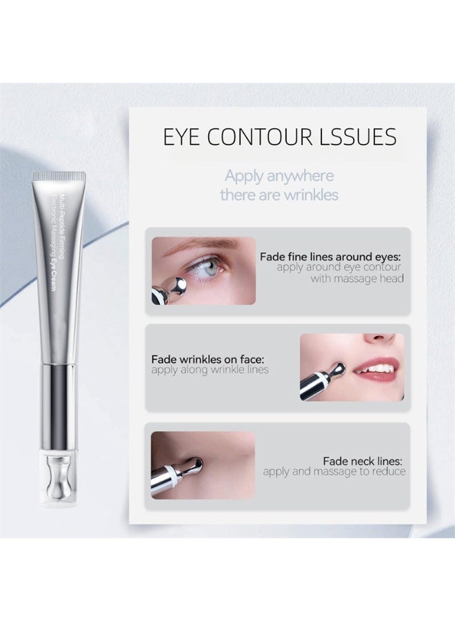 Peptide Firming Electric Massage Eye Cream, Technologically Advanced for Precise Anti-Wrinkle Repair (20ml) - Image 3